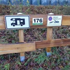 Camperplaats extern, voor maximaal 2 nachten